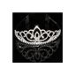 Wedding Tiara Bridal Bridesmaid Rhinestone Headband Crown Tiara Clasp Barrette pin (jewelry)