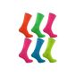 WOH - man models boy socks 5 pack of 5 neon color Rock N Roll party EU 39-46 (Clothing)