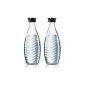 2x SodaStream Duopack glass carafes = 4 x 0.6 L fits Penguin and Crystal bubbler (household goods)