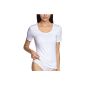 Pleasantly used on the skin, perfect fit, plunging neckline, just as an undershirt