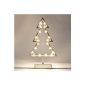 LED light fir white 20 LED Battery operation 38 cm Christmas tree