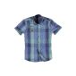 Emilio Adani men's short sleeve shirt, 15216, gentian blue (Textiles)
