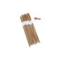 11 x 4 pieces 25cm Bamboo Knitting Needles needle sizes 2,0-5.0mm (household goods)