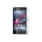 Ecultor Sony Xperia Z1 protector (3 pieces each for front and rear) including cloth and squeegee -. Clear film as Premium Screen Protector (Electronics)