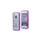 iProtect Protection Frame iPhone 5 5S Protective Skin Cover purple (Electronics)