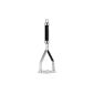Sorted potato masher Stainless steel, with soft black grip Silver (household goods)