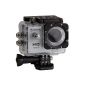 Sport Camera WiFi XPRO1 HD 1080p Video HD Camcorder with 12 Megapixels - Very wide angle 170 degrees - Remote control via Wi-Fi (Silver Color) (Electronics)