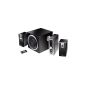 Edifier C2 Plus, 2.1 sound system with 2 x 9W satellites and 1x 35W Subwoofer, including remote control, black (Accessories)