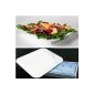 Cold Plate white - Platter with integrated cooling pack.  Barbecue cooler, serving tray with cooling (household goods)