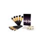 USpicy Set of 10 Makeup Brushes Professional with Box and Gift Card - Black (Miscellaneous)