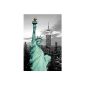 Empire Post Statue of Liberty with color effects + multicolored mounting accessories (kitchen)