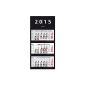 Herlitz 11380060 3-month Wall Calendar 2015 (Office supplies & stationery)