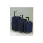 Luggage set suitcase Ultralight Trolley suitcase set 3 pieces.  XXL-volume 3 rolls No.1 (Luggage)