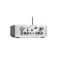Skytronic Compact HiFi amplifier karaoke amplifier (USB / SD input, 2x microphone, 2x 50 Watt) silver