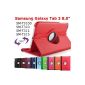 King Cameleon RED for Samsung Galaxy Tab 3 8.0 8 '' T3100 / T310 / T311 / T315 with 1 Pen Pouch Bag Multi Angle Offert- ROTARY 360 - Many colors available - Shell Case PU LEATHER, 360 ° rotation (Electronics)