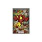 1art1 59903 Post Iron Man Marvel Comics Retro 91 x 61 cm (Kitchen)