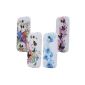 4x Bingsale TPU Skin Case Samsung Galaxy S4 mini Silicone Case Cover - Silicone Protector Cover Flowers (Electronics)