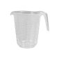 Measuring cup, 1 liter, d = 13 cm, height = 16 cm, Transparent, polypropylene (household goods)