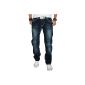 Rock Creek Men's Designer Jeans Dark Blue THICK SEAMS Clubwear RC-2057 (Textiles)