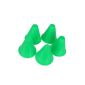 TOOGOO (R) 5pcs 3 inches Cones for Slalom Skate Roller-Skating - Green (Miscellaneous)