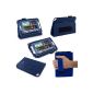 Blue Luxury Leather Case Cover for Samsung Galaxy Note N5110 8 + Free Stylus and Film (Electronics)