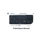 Rii Mini Bluetooth Elegance (QWERTY) - Mini French backlit keyboard without wire with touchpad and laser pointer (Electronics)