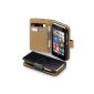 Terrapin Pouch Leather Case for the Nokia Lumia 530 Case - Black / Brown (Electronics)