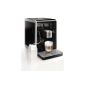 Saeco HD8768 / 01 fully automatic coffee machine Moltio (1.9 l, 15 bar, 1850 Watt, memo function, removable bean container Cappuccinatore) black (household goods)