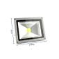 amzdeal® 20W LED floodlight Exterior projector lamp spotlight Floodlight Waterproof IP65 Warm White Warm White Cool White Warm light silver (20W cold white without plug)