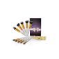 USpicy Kit Makeup Brushes 10 Professional with Box and Gift Card - White