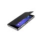 Sony Protective Hard Back Flip Book Case Cover Protective Case for Sony Xperia Z3 by Made for Xperia - Nero Black (Accessories)