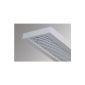 Grid lamp Office lamp Ceiling lamp T5 2x54W with Osram electronic ballast (housing white / white raster)