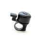 Bicycle bell aluminum for handlebar diameter of 20mm - 24mm, bicycle bell, color: black - brand Ganzoo (Misc.)