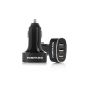 Poweradd 25W / 5 3 high speed USB car charger for iPhone 6 Plus 6 5 5 s 5 c 4s, iPad Air, March 2 mini, iPod nano 7, Samsung Galaxy S5 S4 S3, Galaxy Note 3 April 2 other smartphones, tablets, MP3 player, Bluetooth speakers, GPS, and GoPro camera - Black (Electronics)