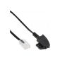 TAE-F cable for DSL router - TAE-F plug to RJ45 8/2 - 1m (accessory)