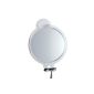 InterDesign 52120EU fog-free mirror with suction cups lockable, Transparent (Kitchen)