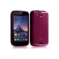 Seluxion - Gel Shell Case Circle Wiko Cink Peax Color Pink Fuschia Translucent (Electronics)