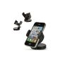 Mounting Auto car stand support for iPhone 5 4s Samsung Galaxy S4 SIV I9500 Galaxy S3 S2 HTC ONE 2013 (Electronics)