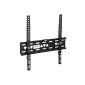 TecTake® Universal TV wall mount for flat screens up to VESA 400x400 69 cm (27 inches) to 139 cm (55 inches) 2.5 cm distance from the wall (accessory)