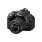 Nikon D5300 SLR Digital Camera Kit 24.2 Mpix Body + AF-S 18-55mm Lens dxVR II Mm Black (Electronics)