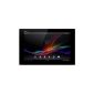 Sony Xperia Z Tablet Touch 10.1 '' (25.4 cm) QuadCore processor Snapdragon S4 Pro 1.5GHz 16GB Android 4.1.2 Wifi Black (Electronics)