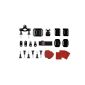GoPro mounting accessories - Set of 24 pieces - Mounting kit for HD Hero - GoPro Compatible with 1/2/3 / 3+ (Electronics)