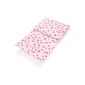 Pinolino 28350-7 - bedding for dolls beds, 3 pcs, Luv Pink (Toy).