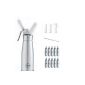 ICO - ICO brand CC110 Siphon to Chantilly Professional mousses and creams - Hot and Cold - Body and Head Aluminium - 500 ML + 10 8 gram N2O cartridges standard ICO brand (Kitchen)