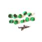 LEGO Batman - 10 rare green hair for minifigures + 1 special Blaster / gun - eg Joker (Toys)