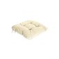Seat cushion chair cushion uni coarse fabric cushion chair pad approximately 40x40x8 cm Cord Feeling # 482 (cream beige)