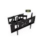TecTake® TV wall mount for flat screens tiltable swiveling max VESA 600x400 up to 120kg Plasma LCD LED 81cm (32 inches) - 165cm (65 inches) wall distance 7 cm (Electronics)