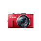 Canon PowerShot SX 280 HS Digital Camera (12MP, 20x opt. Zoom, 7.6 cm (3 inch) LCD display, image stabilized) Red (Electronics)