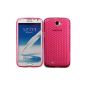 Samsung Galaxy Note 2 N7100 Silicone Case Diamond Cover Case - Pink (Electronics)