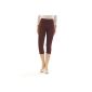 Ladies Capri Leggings 3/4 leggings cotton trousers underwear high collar (Textiles)
